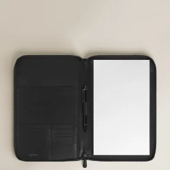 Porta Quaderno Medio con Cerniera in Pelle Extreme