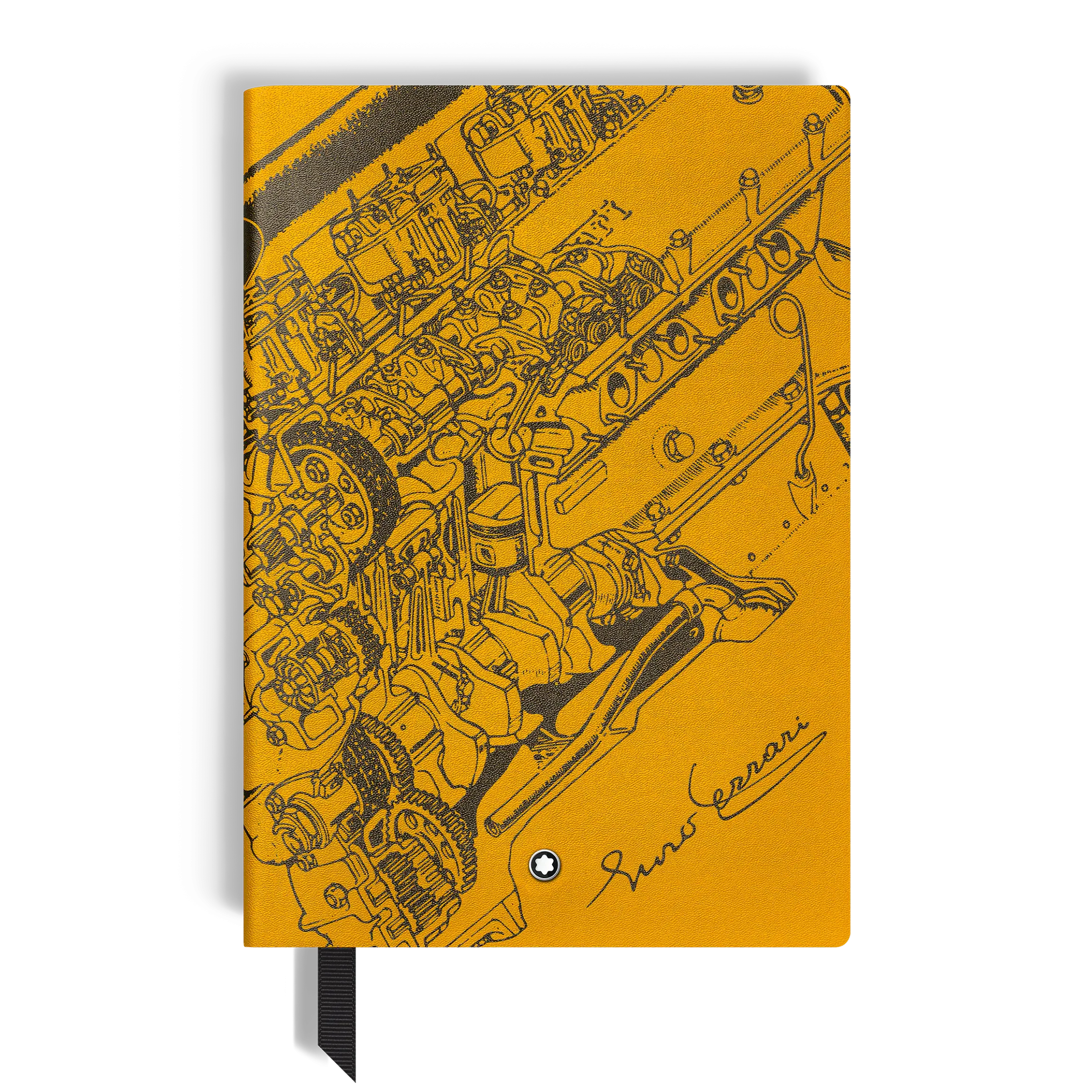 Quaderno Medio, Great Characters Enzo Ferrari Edizione Speciale Giallo Modena, Pagine a Righe