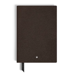 Quaderno Medio in Pelle con Grana, Fogli a Righe