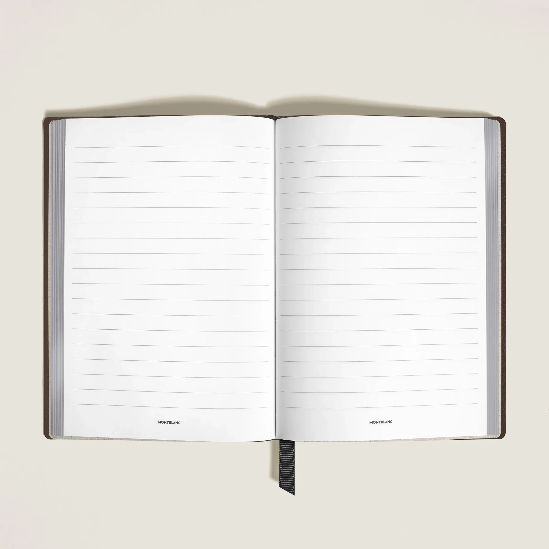 Quaderno Medio in Pelle con Grana, Fogli a Righe