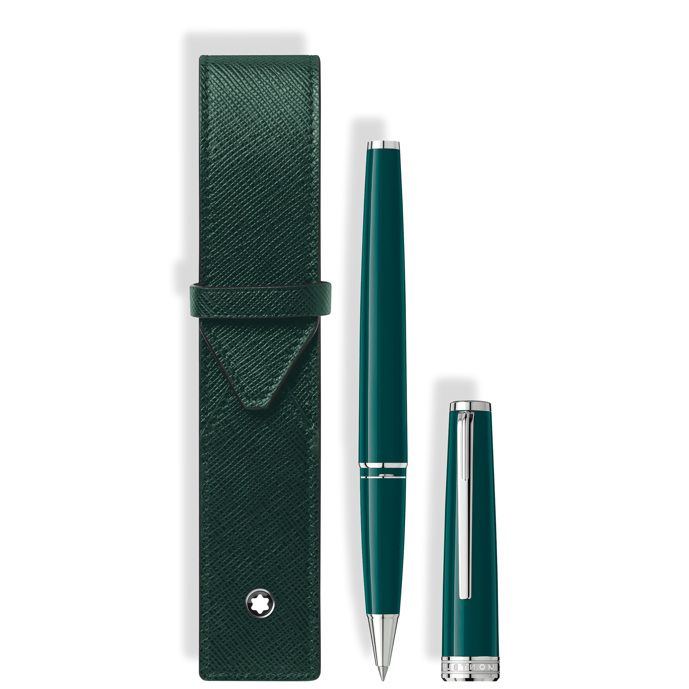 Set con Roller PIX Verde Scuro e Astuccio per 1 Strumento da Scrittura Montblanc Envelope