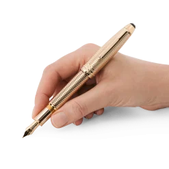 Stilografica Meisterstück Geometry Solitaire finitura in Oro Distintivo