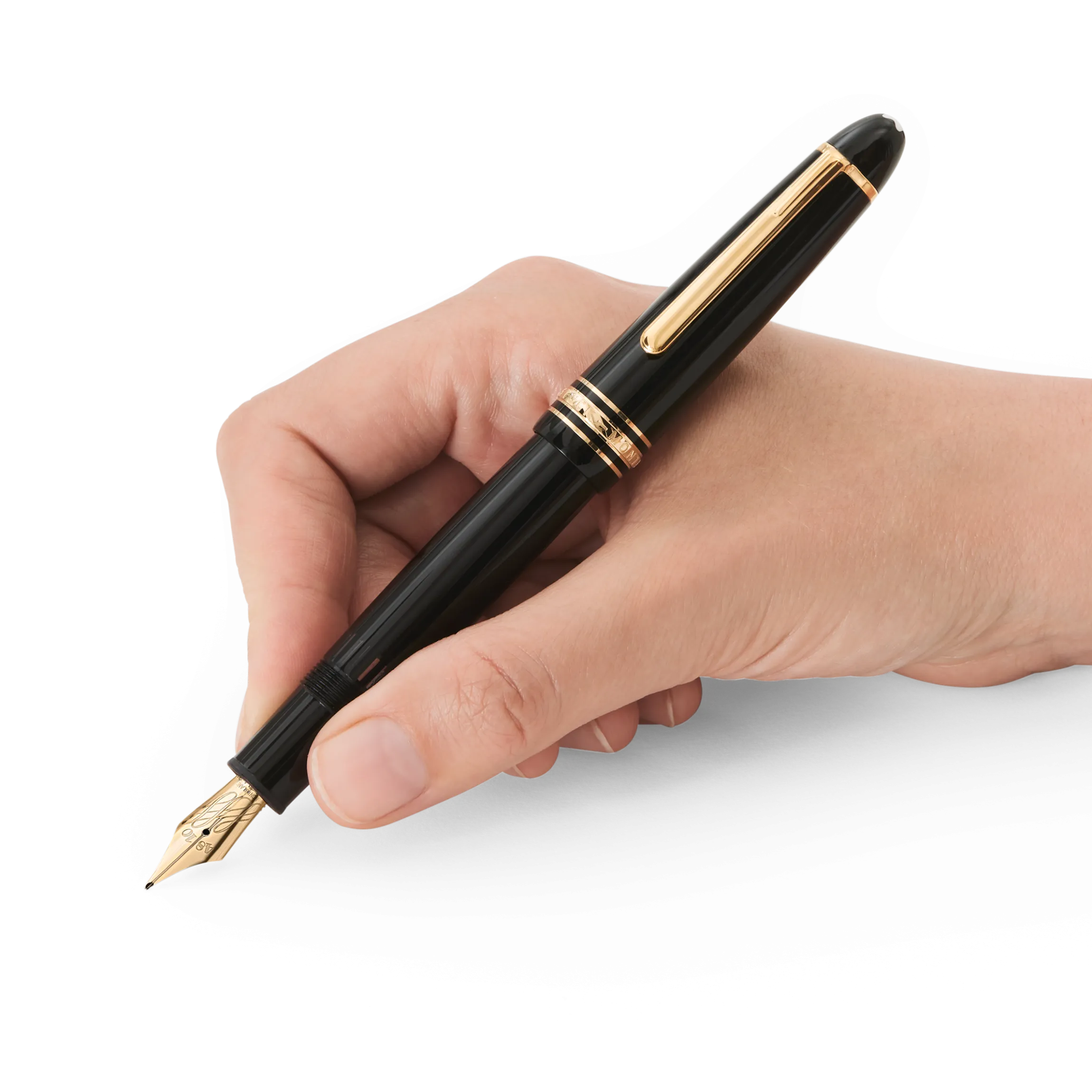 Stilografica Meisterstück Placcata in Oro LeGrand Calligraphy con Pennino Flessibile