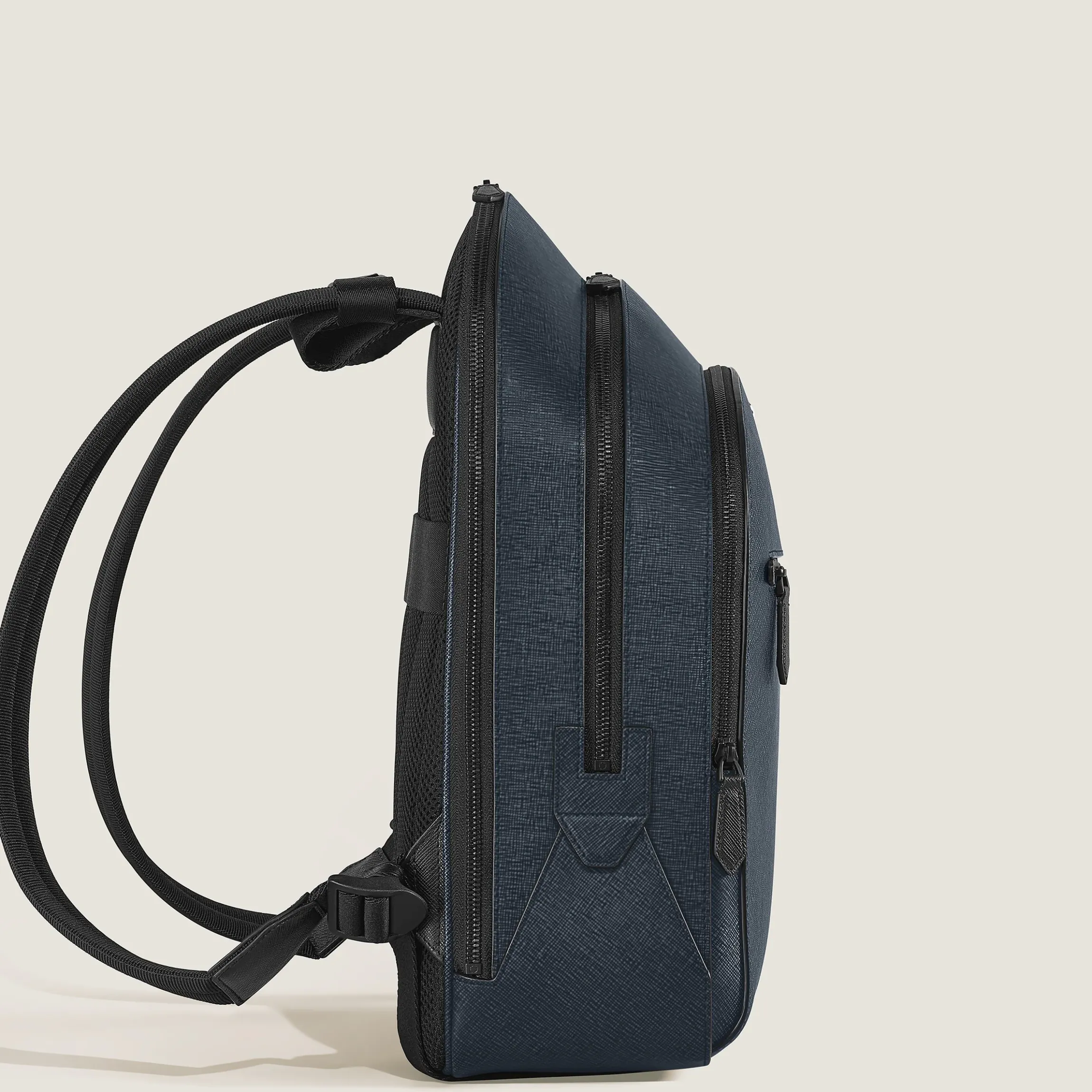 Zaino Modello Medio con 3 Compartimenti in Pelle Sartorial